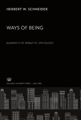 Ways of Being. Elements of Analytic Ontology