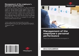 Management of the employee's personal performance