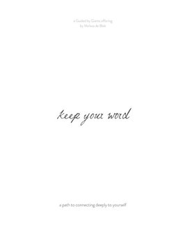 Keep your Word