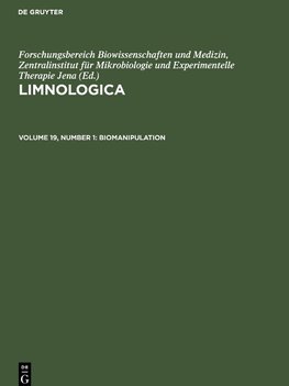 Limnologica, Volume 19, Number 1, Biomanipulation