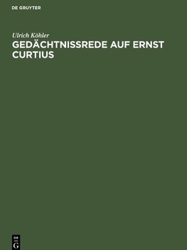 Gedächtnissrede auf Ernst Curtius