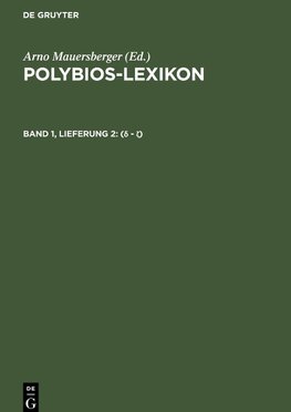 Polybios-Lexikon, Band 1, Lieferung 2, (delta - zeta)