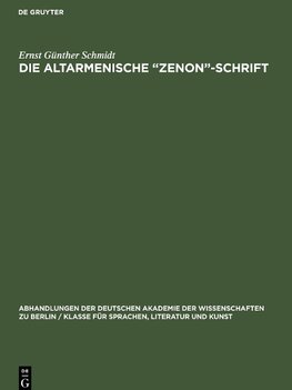 Die Altarmenische "Zenon"-Schrift