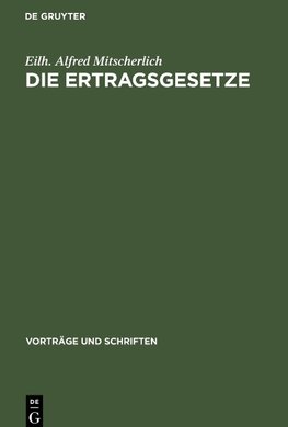 Die Ertragsgesetze