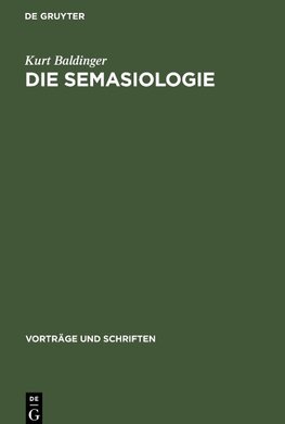 Die Semasiologie