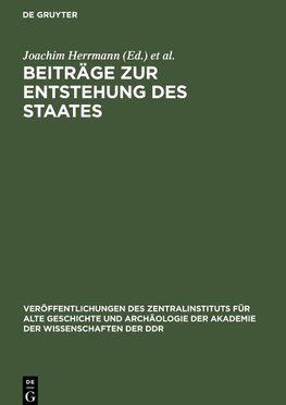 Beiträge zur Entstehung des Staates