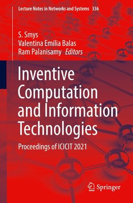 Inventive Computation and Information Technologies