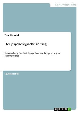 Der psychologische Vertrag