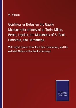 Goidilica, or Notes on the Gaelic Manuscripts preserved at Turin, Milan, Berne, Leyden, the Monastery of S. Paul, Carinthia, and Cambridge