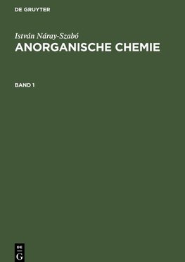 Anorganische Chemie, Band 1, Anorganische Chemie Band 1