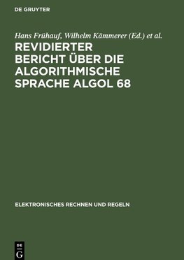 Revidierter Bericht über die algorithmische Sprache Algol 68