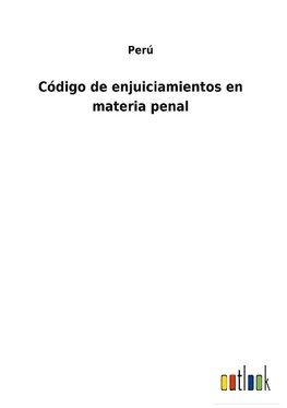 Código de enjuiciamientos en materia penal