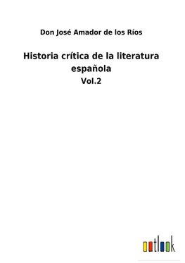 Historia crítica de la literatura española