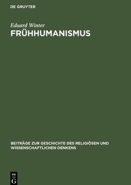 Frühhumanismus