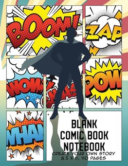 Blank Comic Book Notebook