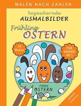 Bezaubernde Ausmalbilder Malen nach Zahlen - Frühling-Ostern