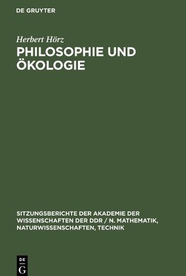 Philosophie und Ökologie