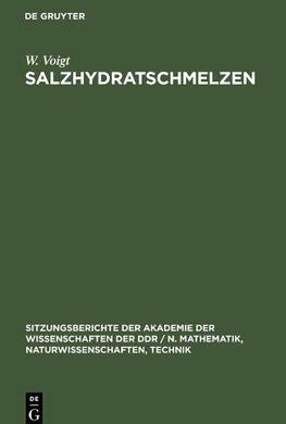 Salzhydratschmelzen