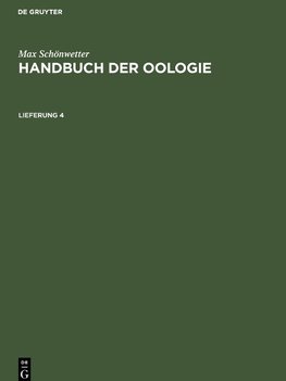 Handbuch der Oologie, Lieferung 4, Handbuch der Oologie Lieferung 4