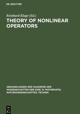 Theory of Nonlinear Operators