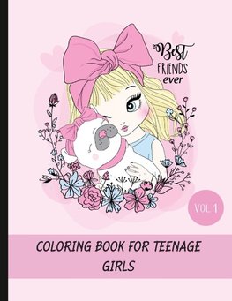 Coloring book for teenage girls