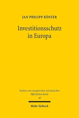 Investitionsschutz in Europa