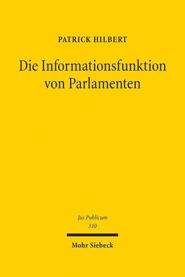 Die Informationsfunktion von Parlamenten