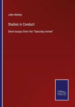 Studies in Conduct