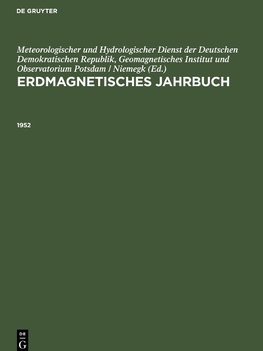 Erdmagnetisches Jahrbuch, Erdmagnetisches Jahrbuch (1952)