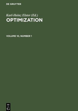 Optimization, Volume 10, Number 1, Optimization Volume 10, Number 1