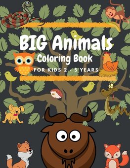 BIG Animals Coloring Book for Kids