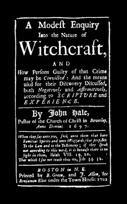 Modest Enquiry Into Nature of Witchcraft