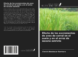 Efecto de los excrementos de aves de corral en el suelo y en el arroz de secano estricto