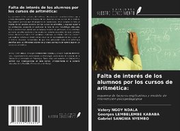 Falta de interés de los alumnos por los cursos de aritmética: