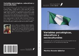 Variables psicológicas, educativas y socioculturales