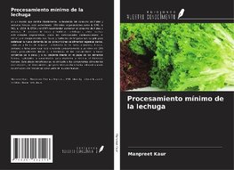 Procesamiento mínimo de la lechuga