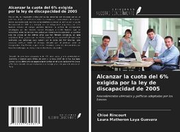 Alcanzar la cuota del 6% exigida por la ley de discapacidad de 2005