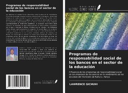 Programas de responsabilidad social de los bancos en el sector de la educación