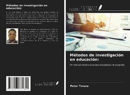 Métodos de investigación en educación: