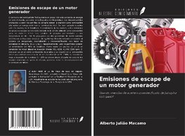 Emisiones de escape de un motor generador