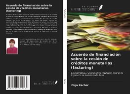 Acuerdo de financiación sobre la cesión de créditos monetarios (factoring)