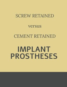 Implant retained Prostheses