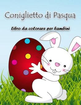 Libro da colorare coniglietto di Pasqua