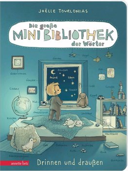 Die große Mini-Bibliothek der Wörter - Drinnen und draußen (Die große Mini-Bibliothek der Wörter), Pappbilderbuch