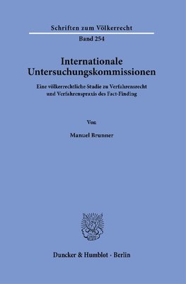 Internationale Untersuchungskommissionen.