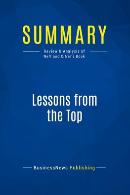 Summary: Lessons from the Top