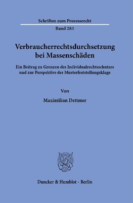 Verbraucherrechtsdurchsetzung bei Massenschäden.