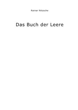 Das Buch der Leere