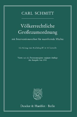 Völkerrechtliche Großraumordnung