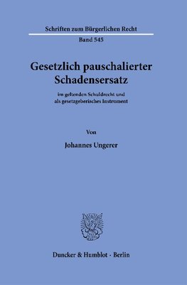 Gesetzlich pauschalierter Schadensersatz